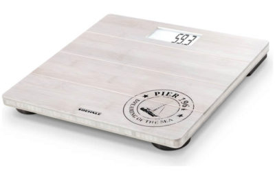 Leifheit Digital Bathroom Scales - White Bamboo